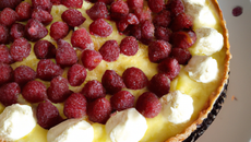Tarte framboises-chocolat blanc