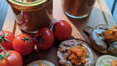 Rillettes de sardine moutardées Caramel de tomates