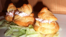 Mini choux au saumon fumé