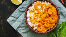 Curry de crevettes au lait de coco facile