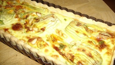 Tarte aux fleurs de courgettes ricotta