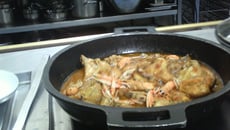 Poulet aux langoustines facile