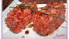 Tartare aux deux saumons classique