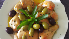 Poulet aux olives classique
