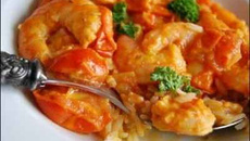 Riz aux crevettes et curry facile