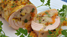 Turban de volaille au herve et herbes fraîches du jardin