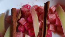 Croisillons rhubarbe, pomme, cannelle