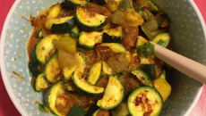 Courgettes au curry
