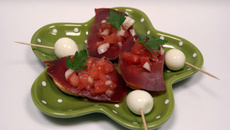 Petites tartines d'apéro au jambon