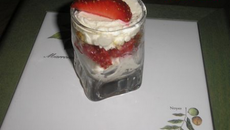 Cheesecake aux fraises en verrine