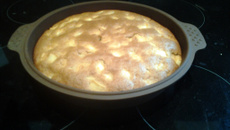 Gâteau aux pommes sans œufs sans beurre