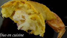 Crevettes feuilletées au sésame