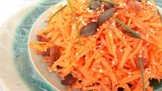 Carottes râpées aux fruits secs