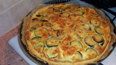 Tarte courgettes chèvre régime