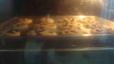 Cookies chocolat et amandes effilées