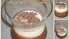 Duo de mousse choco poire