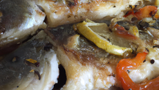 Poisson cuit au four