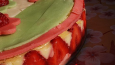 Fraisier au goût de vanille