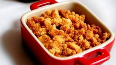Crumble aux pommes individuel