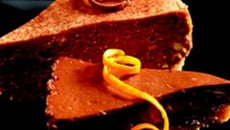 Cheesecake orange-chocolat