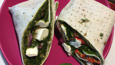 Wrap pesto et chèvre