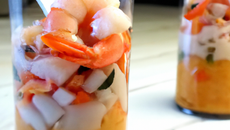Verrine d'écrevisse