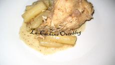 Lapin au cidre et ses oignons