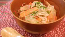 Riz aux légumes et pied de mouton