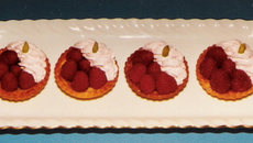 Tartelettes aux framboises chantilly
