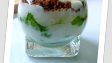 Verrine kiwi spéculoos