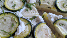 Tarte au chèvre et courgettes