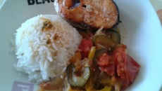 Saumon et ses légumes d'été