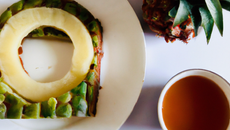 Petite charlotte au thé vert et ananas