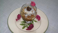 Verrine cœur d'abricot