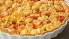 Tarte bouquet de roses ®, d'après Alain Passard