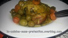 Tadjine zitoune (poulet aux olives)...