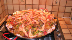 Paëlla aux travers de porc