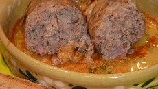 Andouillette gratinée au herve