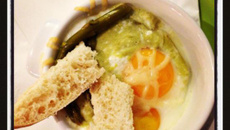 Œufs cocotte aux asperges