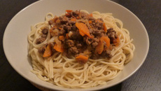 Spaghetti bolognaise simple