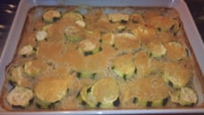 Gratin riz courgettes