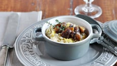 Risotto de poireaux aux châtaignes