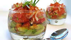 Avocat au crabe en verrine