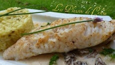 Lotte sauce aux morilles et son risotto