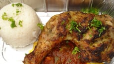 Dinde braisée avec du riz