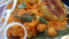 Recette indienne végétarienne chole tikki