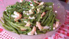 Salade de haricots verts aux crevettes
