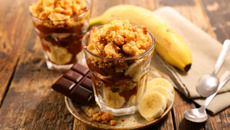 Crumble chocolat banane