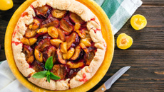 Tarte rustique aux prunes