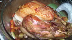 Dinde chaponnée au whisky